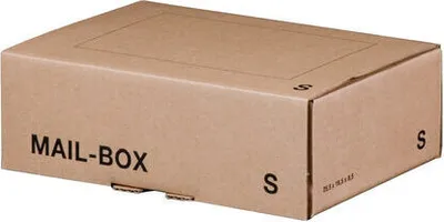 Produktbild von 20x Versandkarton 249x175x79mm MAILBOX S mit Steckverschluss wiederverschließbar braun