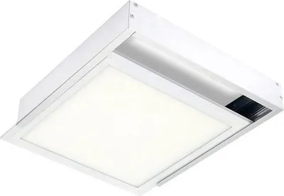 Produktbild von Weißes Aufputz-Set für 30x30 Slim LED-Panel