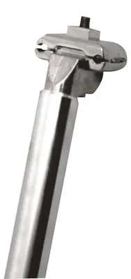 Image de Tige de selle Promax 10 mm à déport, argent, 300 mm / 27,2 mm, argent, 300 mm