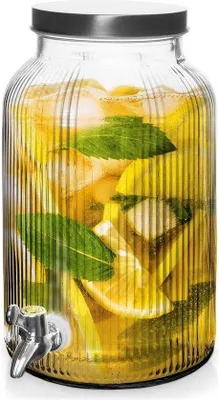 Produktbild von Famanu Getränkespender mit Zapfhahn - 5,6 Liter, Glas