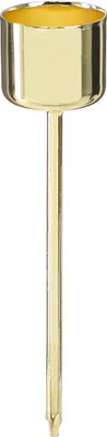 Produktbild von Goldene Stabkerzenhalter 22mm Steckdorn 12er Set Weihnachten, 12 Stück