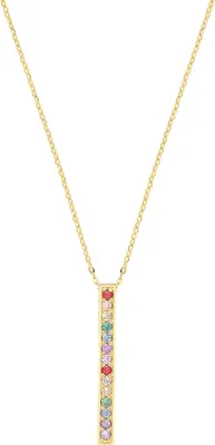 Image de Pendentif et chaîne Femme Or 375/1000 avec Oxyde de Zirconium - 46cm*3mm; TRS35114