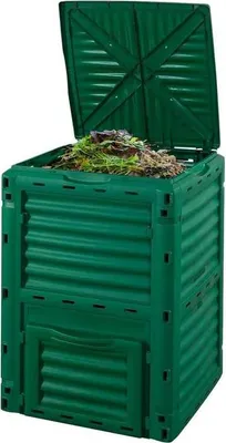 Produktbild von 300-Liter-Gartenkomposter aus grünem Polypropylen