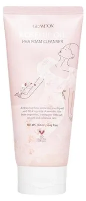 Imagen del producto de Glamfox, exfoliante de rosa mosqueta, limpiador e hidratante, espuma limpiadora, 120 ml