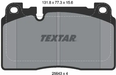 Produktbild von Textar Bremsbeläge vorne für Audi Q5 2,0 TFSI TDI + Quattro