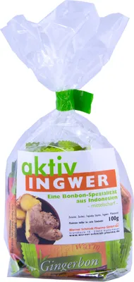 Immagine prodotto di Caramelle attive allo zenzero 100 g