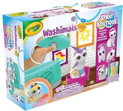 Produktbild von Coloriage Washimals Spray Boutique, Tiere Besprühen und Ausmalen, Ab 3 Jahren, Inklusive Zubehör