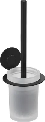 Obrázek produktu pro WENKO WC set Bivio Black Koupelnové příslušenství Držák WC štětky Bez vrtání