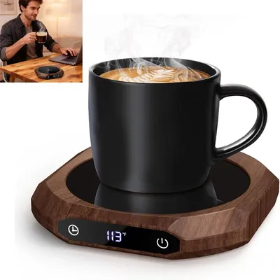 Produktbild von Tassenwärmer Kaffeewärmer, 3-stufen temperatur, 45-75℃,12h timer,  automatische abschaltung, wasserabweisend, büro & zuhause