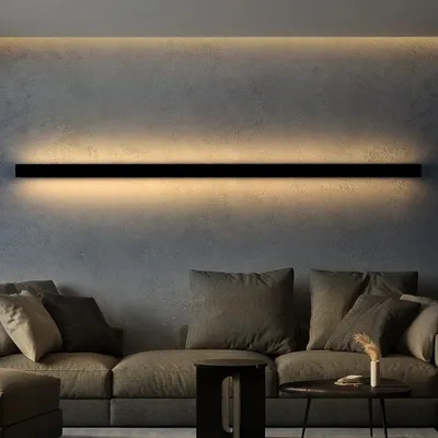 Obrázek produktu pro ZMH led nástěnné svítidlo vnitřní černá teplá bílá 80CM 27W moderní předsíň nahoru dolů nástěnné osvětlení pro předsíň obývací pokoj postel schodiště dětský pokoj ložnice