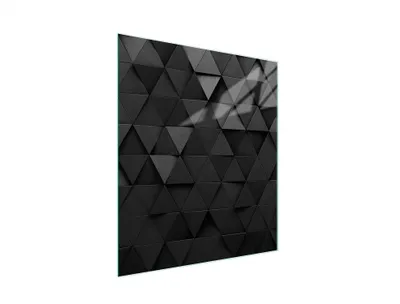 Produktbild von Glasschneidebrett 45x52 Schwarz