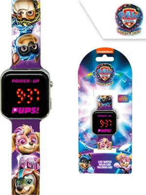 Produktbild von Paw Patrol Digital Uhr für Kinder Polyesterarmband im Bunt