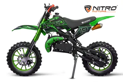 Produktbild von Nitro Motors Apollo 49cc Pullstart Dirtbike 10 Zoll Crossbike Grün