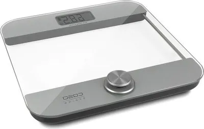 Obrázok produktu pre Dizajnová osobná váha – prevádzka bez batérií – vysoko kvalitné sklo – až do 180 kg – 100 g kroky