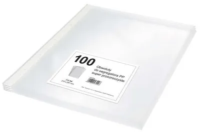 Produktbild von Obwoluty A4 do segregatora superprzezroczyste 100 sztuk