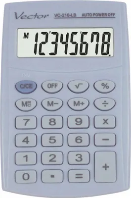Imagen del producto de Calculadora de bolsillo Vector VC-210 LB
