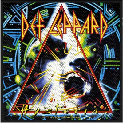 Obrázek produktu pro Def Leppard - Standardní velikost - nášivka "Hysteria" - polyesterová nášivka RO9106 (One Size) (Pestrobarevná)
