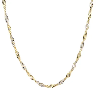 Produktbild von Damen Collier Singapur Kette echt Gold 333  (8 kt) 45 cm lang