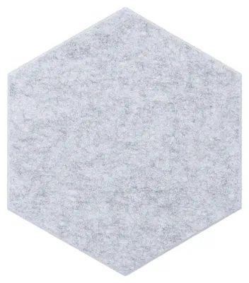 Zdjęcie produktu dla Płytka filcowa felly heksagon 01 - kształt: prostokątny, kolor: szary, prostokątny: 40×46 cm