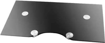 Produktbild von Hagor 3240, AV-Ständerregal, Schwarz, Glas, 450 mm, 260 mm, 1 Stück(e)