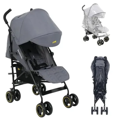 Productafbeelding van Babywagen, opvouwbaar, met ligfunctie, grijs