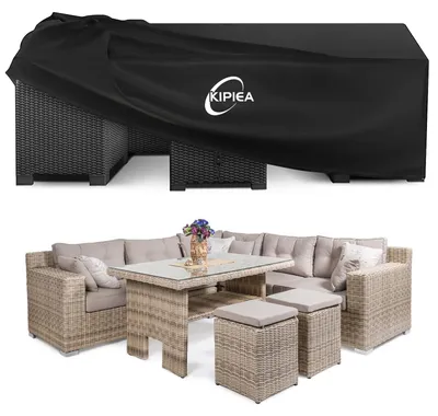 Imagen del producto de Funda impermeable para muebles de jardín, rectangular, con protección UV