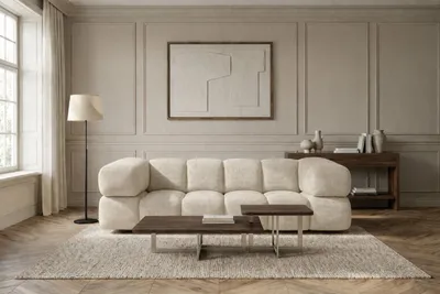 Productafbeelding van Kaiser Möbel bank, 3-zits, gestructureerde premiumstof Sonic, beige, model Averro