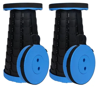 Produktbild von Teleskopische Campinghocker - Höhenverstellbar von 6-45 cm