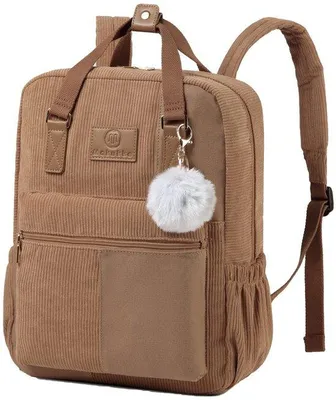 Image de Sac à dos marron anti-vol pour l'école
