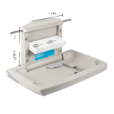 Obrázek produktu pro Přebalovací pult pro miminka, materiál HDPE, nastavitelný popruh , SVĚTLE ŠEDÝ