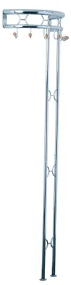 Immagine prodotto di Appendiabiti da parete Haku, cromo - Dimensioni: 51 cm x 28 cm x 180 cm; 89272