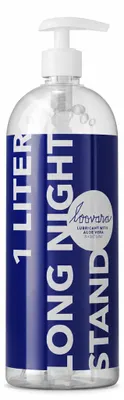 Zdjęcie produktu dla Loovara 1 Liter Long Night Stand, 1000 ml, Lubrykant na bazie wody, Butelka, 1 szt., Obraz wygenerowany przez AI
