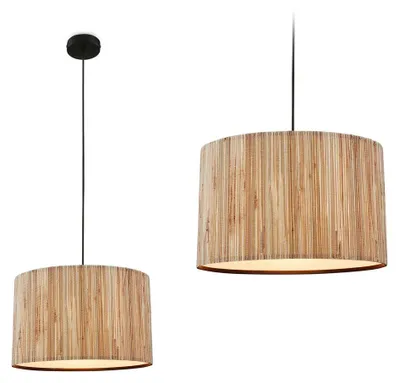 Obrázek produktu pro Závěsné světlo závěsné svítidlo jídelna obývací pokoj kuchyně stínítko z mořské trávy Boho E27 35cm