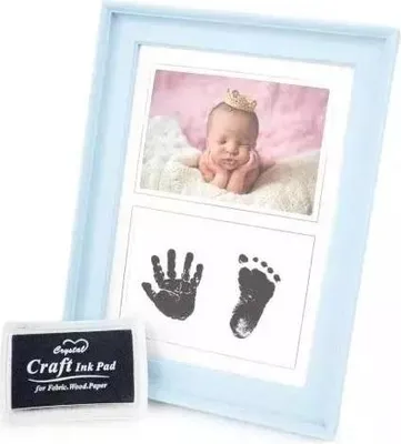 Produktbild von Ramka na zdjęcia Step 01 niebieska z poduszką do odcisku