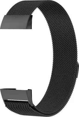Produktbild von Go Go Gadget – Milanaise-Band – Champagner – geeignet für Fitbit Charge 3 – Uhrenarmband – Armband – Armband – Smartwatch-Armband – Größe S/M – Schwarz