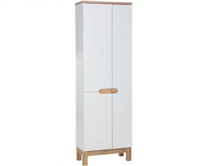 Obrázek produktu pro Koupelnová skříňka stojící bílá 60 cm vysoká 3 dveře moderní