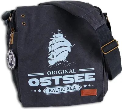 Produktbild von Robin Ruth Baumwolle 100 Tasche Umhängetasche dunkelblau hellblau OTG5113M