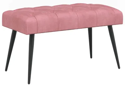 Produktbild von vidaXL Bank mit Knopfheftung Rosa 80 x 40 x 46 cm Samt