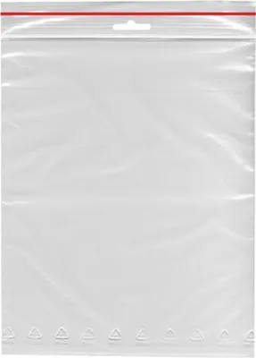 Produktbild von 1000 Schnellverschlussbeutel LDPE 350 x 450 mm transparent mit Eurolochung