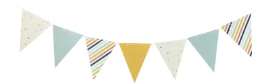 Zdjęcie produktu dla folia 2375 folia Wimpelkette "Mix & Match", aus Motivkarton, 14 Wimpel