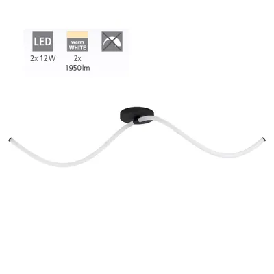 Produktbild von EGLO Banderillas, LED, IP20, Schwarz, Weiß