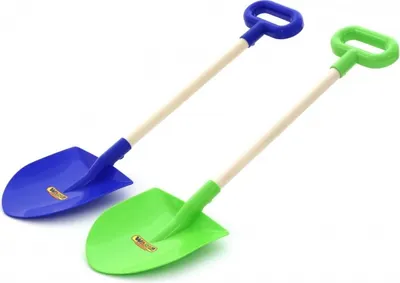 Obrázek produktu pro Lopata s dřevěnou násadou (č. 37) pro děti, cca 60 cm, různé barvy, 1 kus
