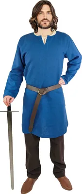 Produktbild von Wikinger Leinentunika Blau S Abverkauf