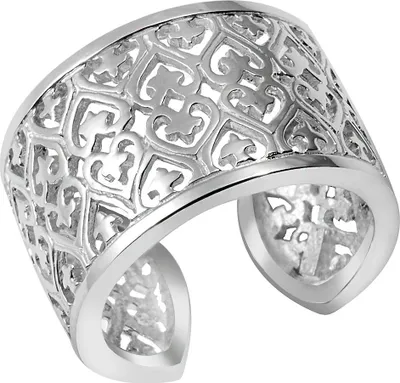 Produktbild von Materia Damen Ring Herz Kreuz 925 Sterling Silber breit verstellbar Größe 52 - 60 in Geschenk-Box #SR-49