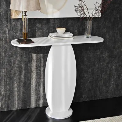 Immagine prodotto di Ramacca - Consolle, 100x30x81h cm Bianco, Colore Ripiano Bianco