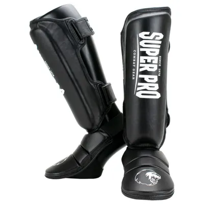 Produktbild von Schienbeinschoner für Kickboxen - Protector - Schwarz/Weiß