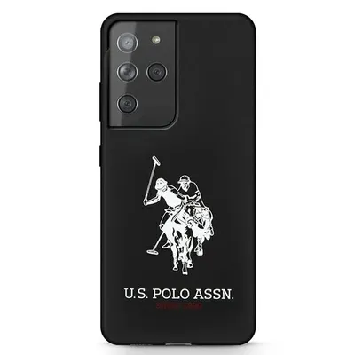 Image de Us Polo Ushcs21Lslhrbk S21 Ultra G998Czarny/Noir Logo Silicone