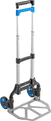 Produktbild von Högert Technik - Transportwagen 350 x 486 mm - Tragfähigkeit: 120 kg - mit 2 Räder - Haltegriffe Sackkarre Transportkarre Stapelkarre Wagen