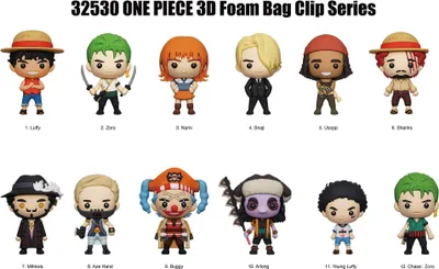 Immagine prodotto di One Piece 3D PVC borsa tag Netflix Serie 1 Display (24)