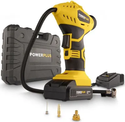 Produktbild von Powerplus Inkl. Akku Inkl. Lade-luftpumpe 1.5ah 18v 3 Stücke  One Size / EU Plug 220V  One Size